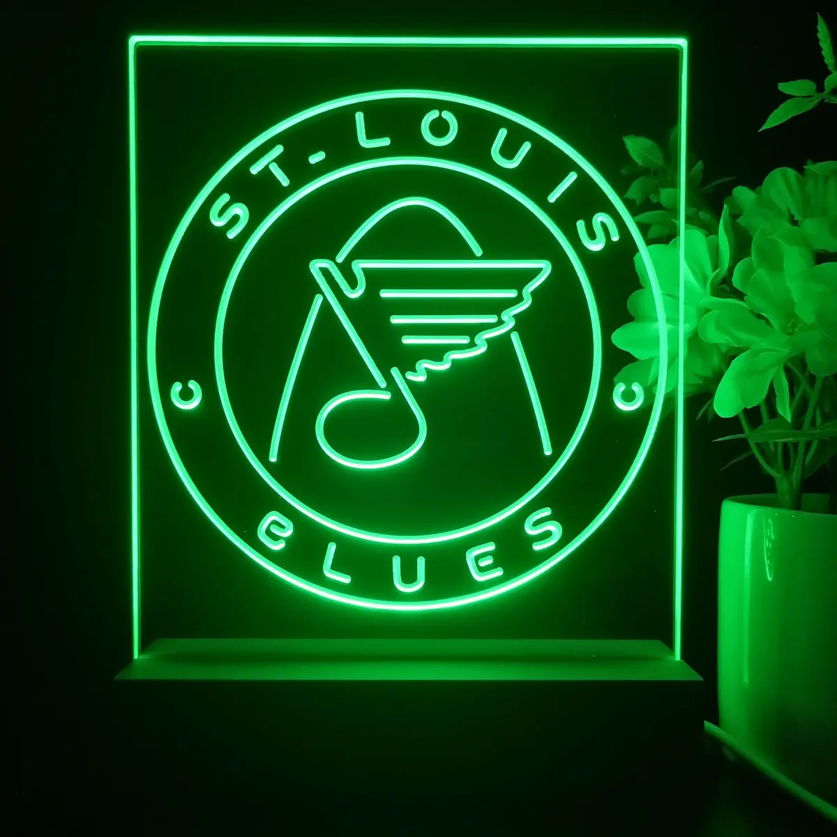 St Louis Blues Neon Sign Table Top Lamp 2