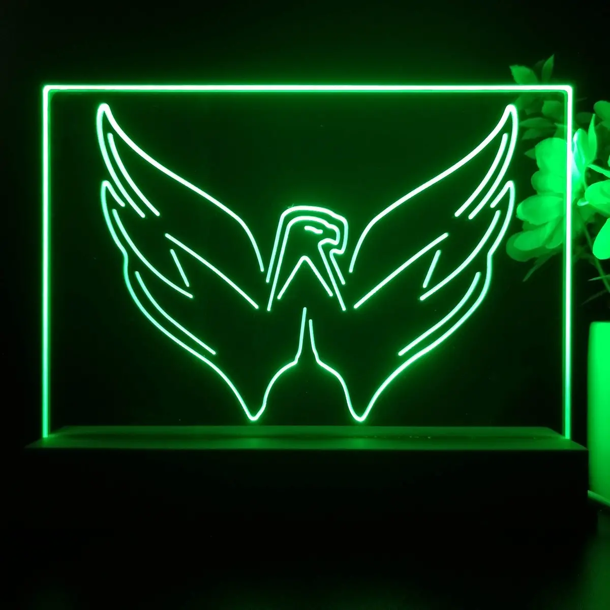 Washington Capitals 3D Illusion Night Light Desk Lamp 1