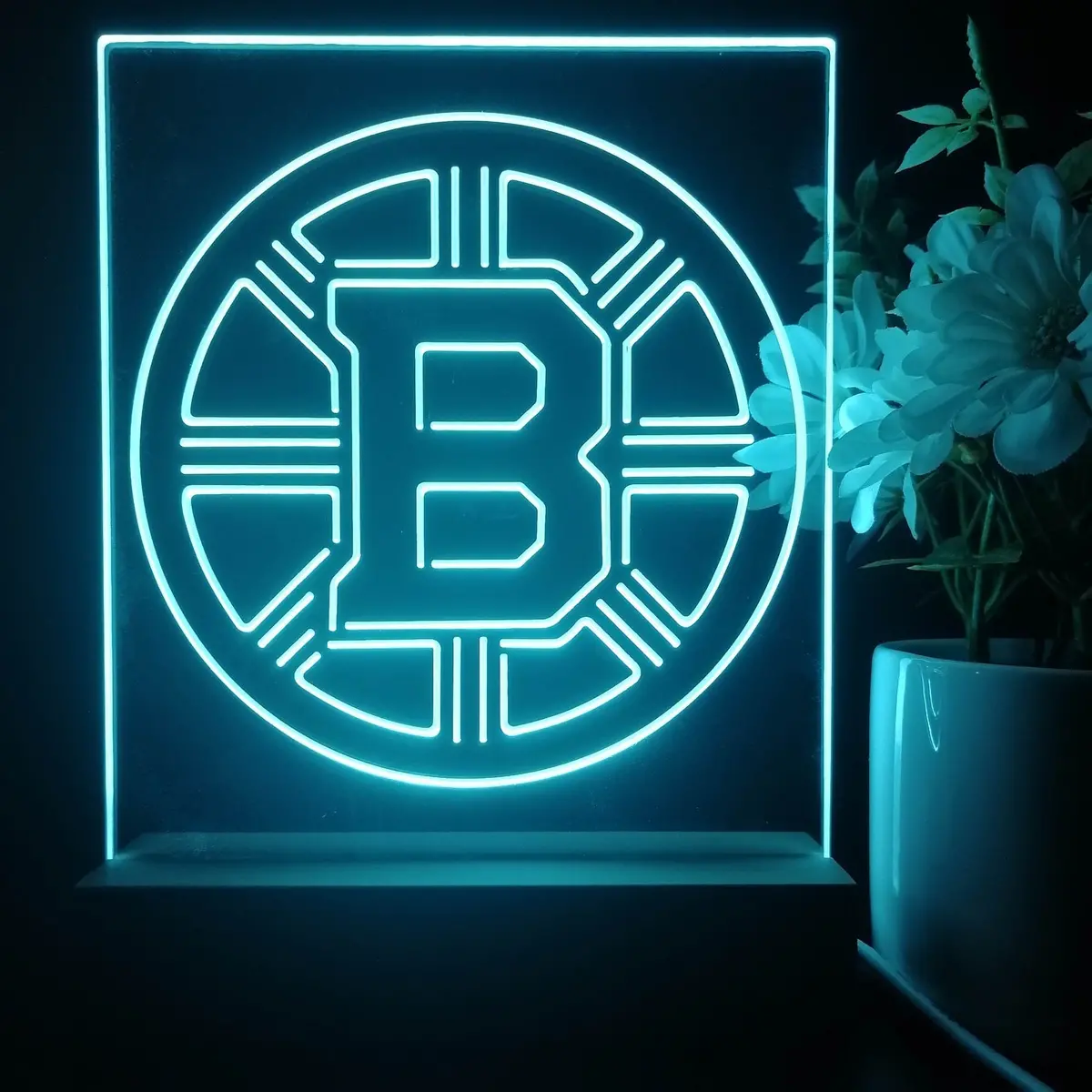 Boston Bruins 3D Illusion Night Light Desk Lamp 1