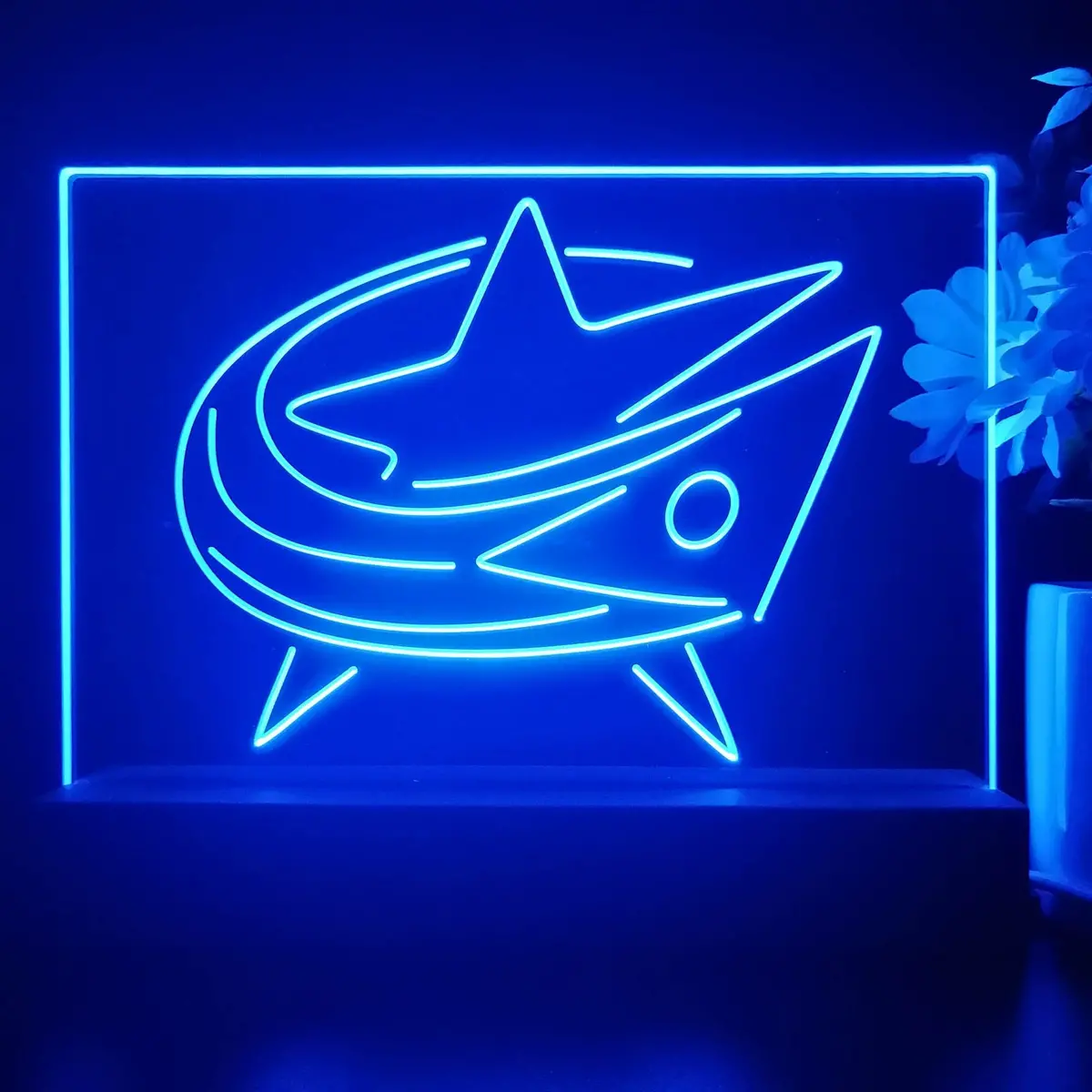 Columbus Blue Jackets Night Light Pub Bar Lamp 1