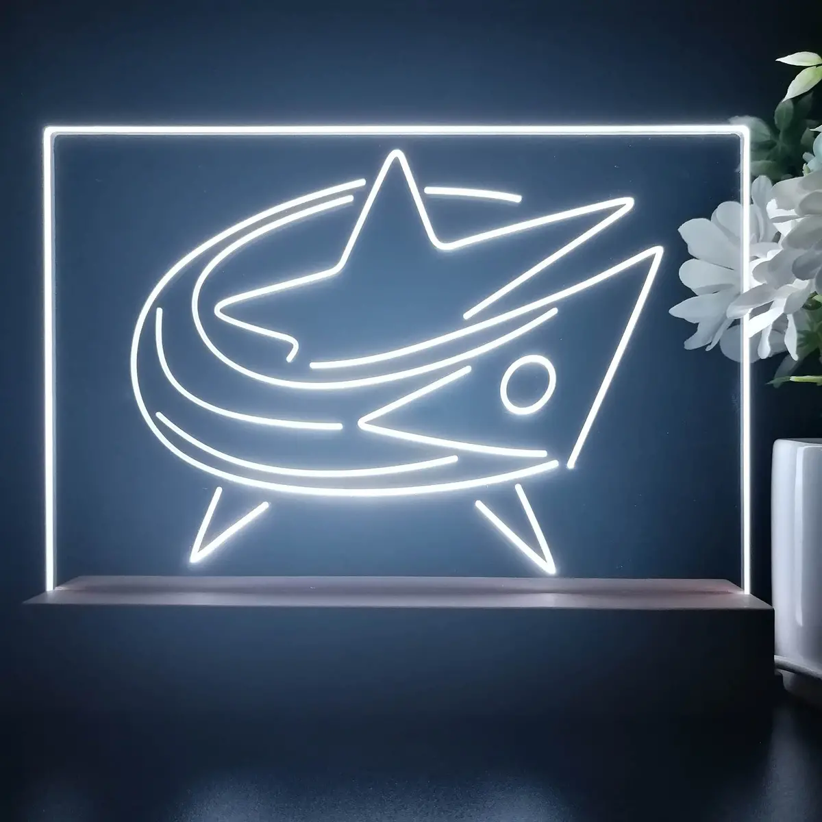 Columbus Blue Jackets Night Light Pub Bar Lamp 2