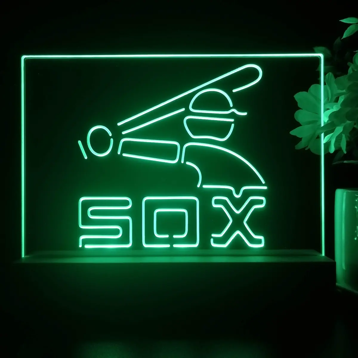 Chicago White Soxs Souvenir Throwback Night Light Pub Bar Lamp 1