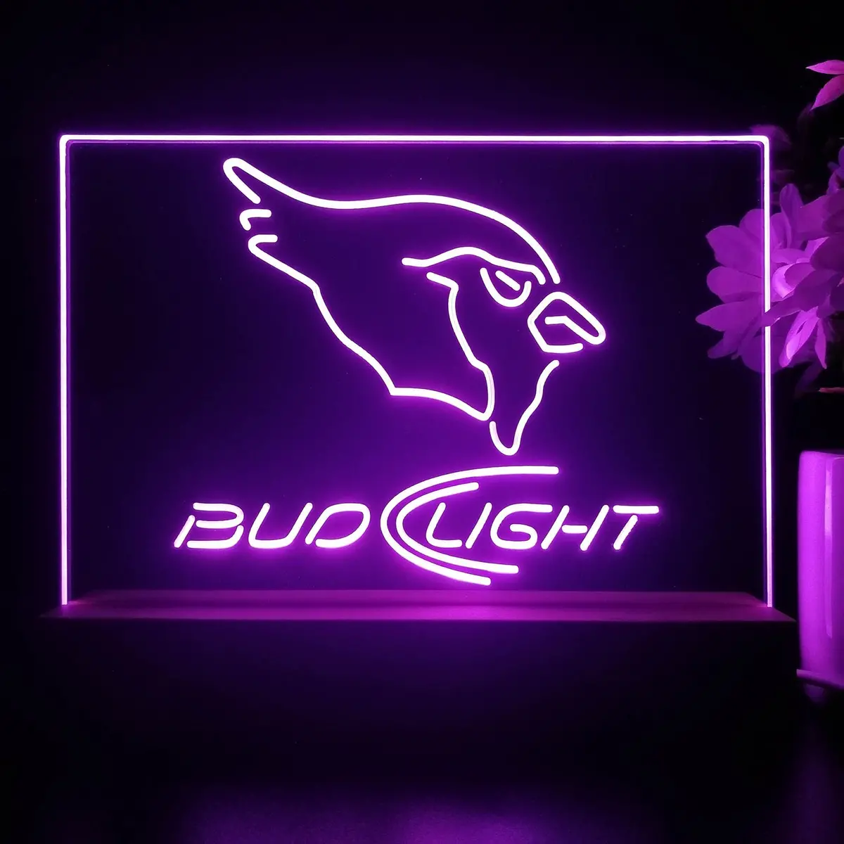 Bud Light Arizona Cardinals Night Light Pub Bar Lamp 1
