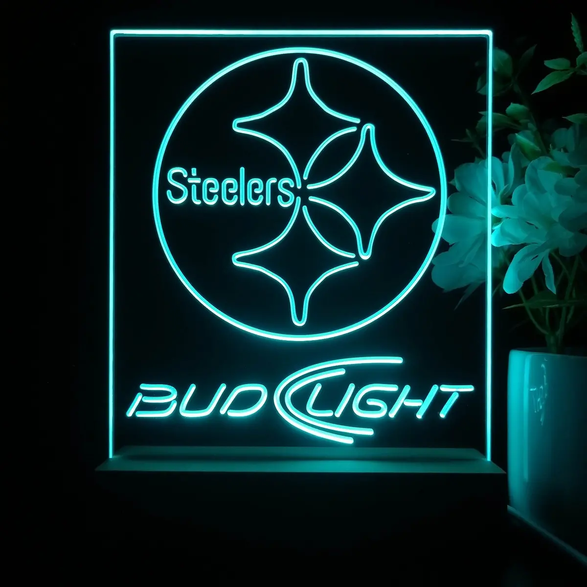 Pittsburgh Steelers Night Light Neon Pub Bar Lamp 1