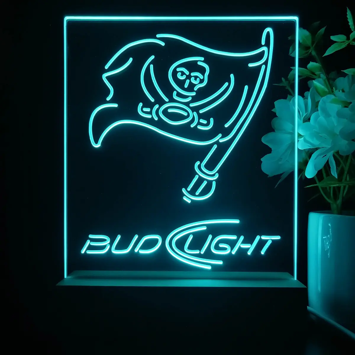 Tampa Bay Buccaneers Night Light Neon Pub Bar Lamp 1