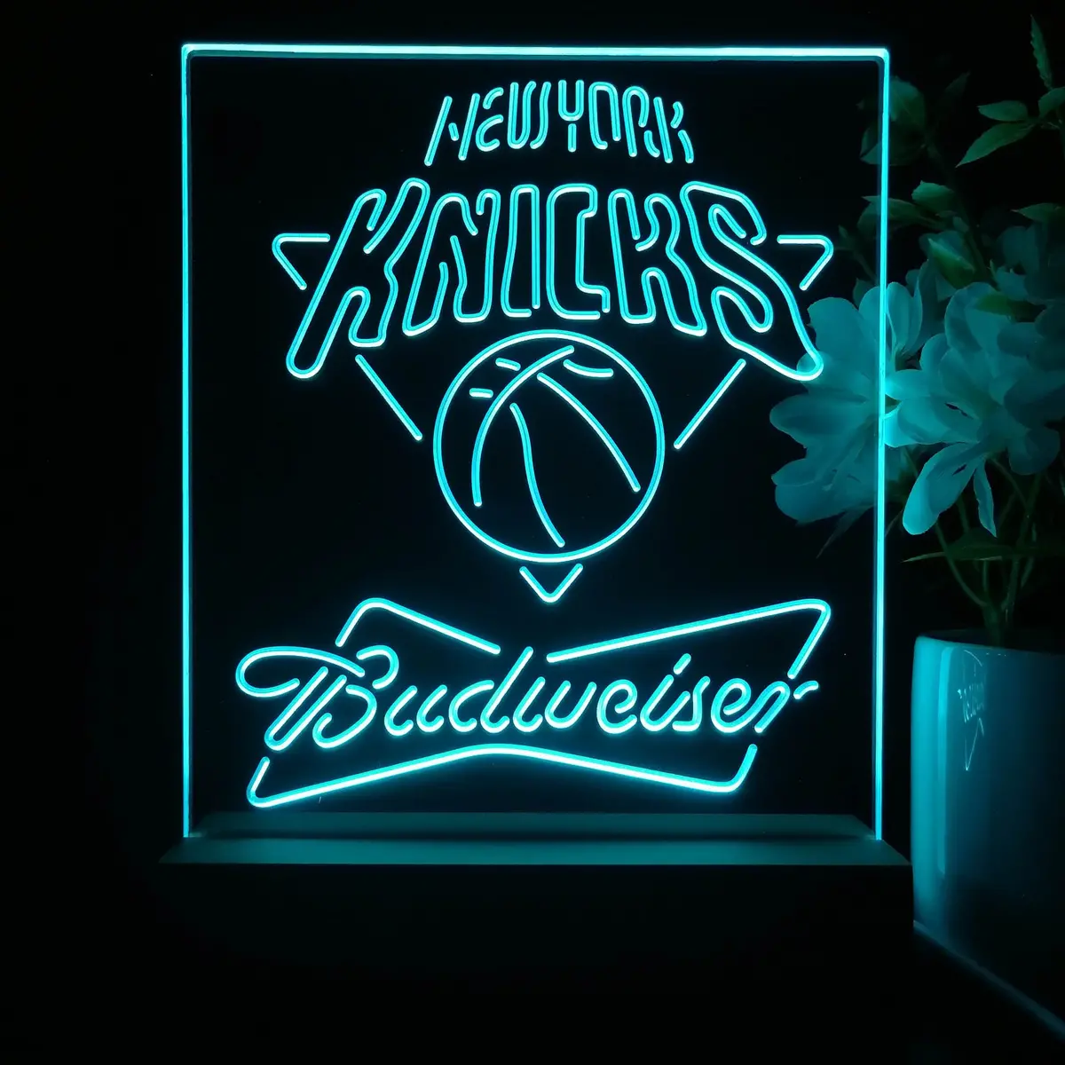 New York Knicks Budweiser Neon Sign Pub Bar Lamp 1