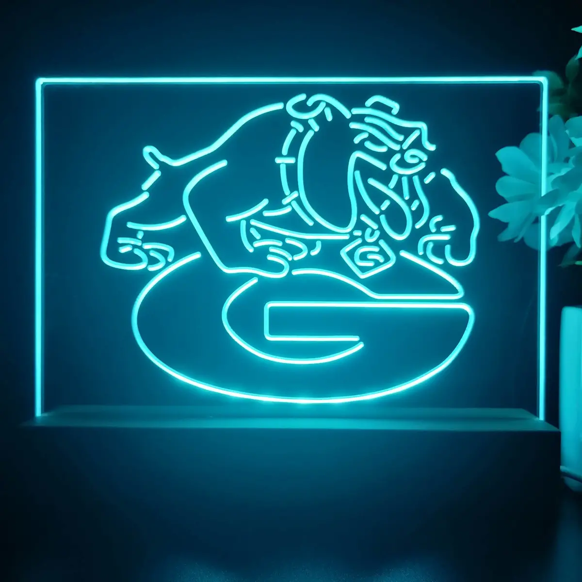 Georgia Bulldogs Night Light Pub Bar Lamp 1