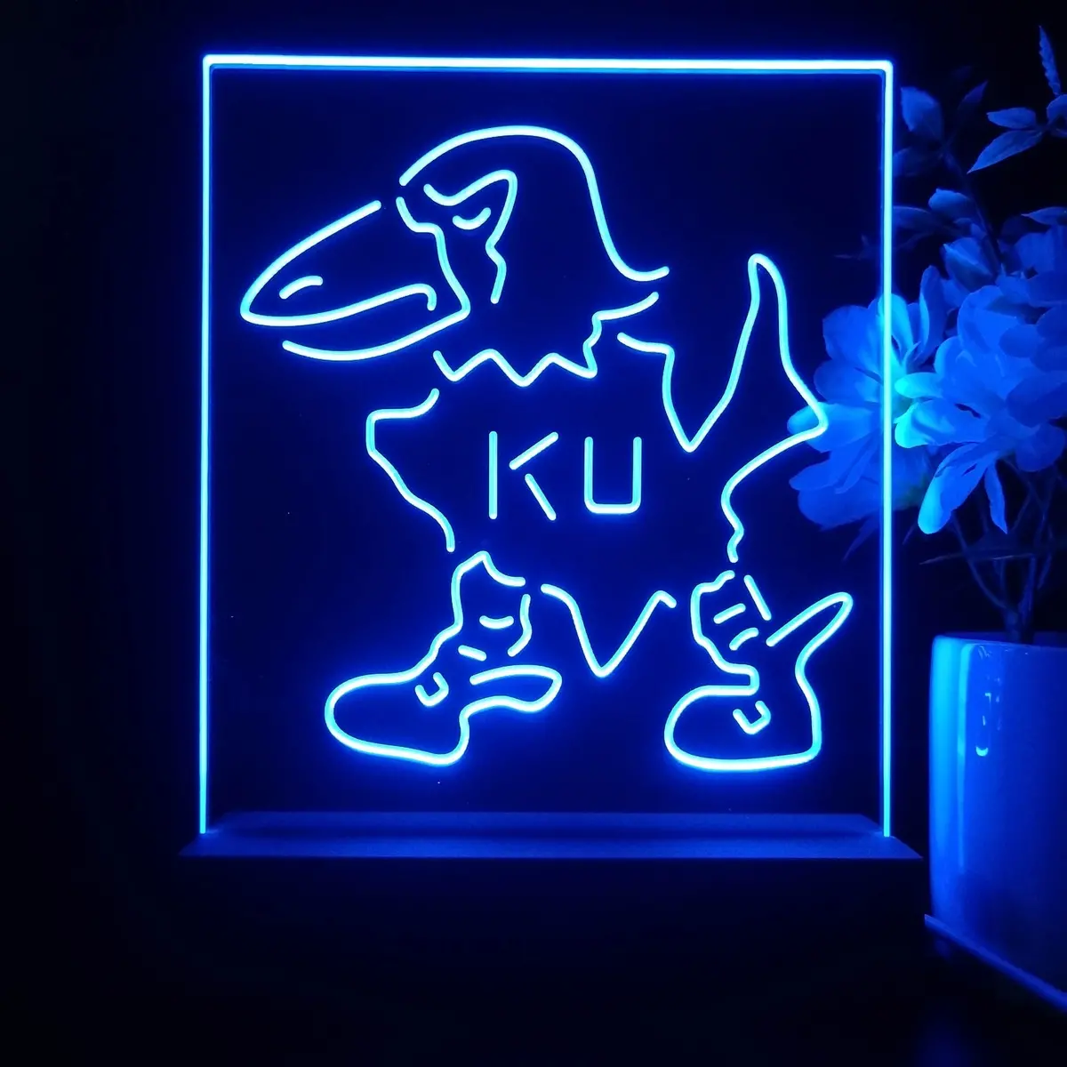 Kansas Jayhawks Neon Sign Pub Bar Lamp 2