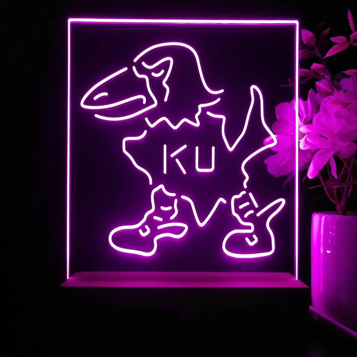 Kansas Jayhawks Neon Sign Pub Bar Lamp 1