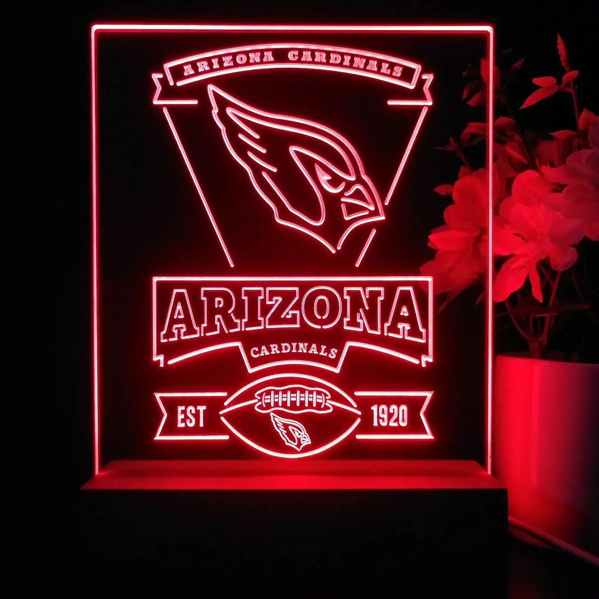 Arizona Cardinals Souvenir Neon Sign Pub Bar Lamp 1