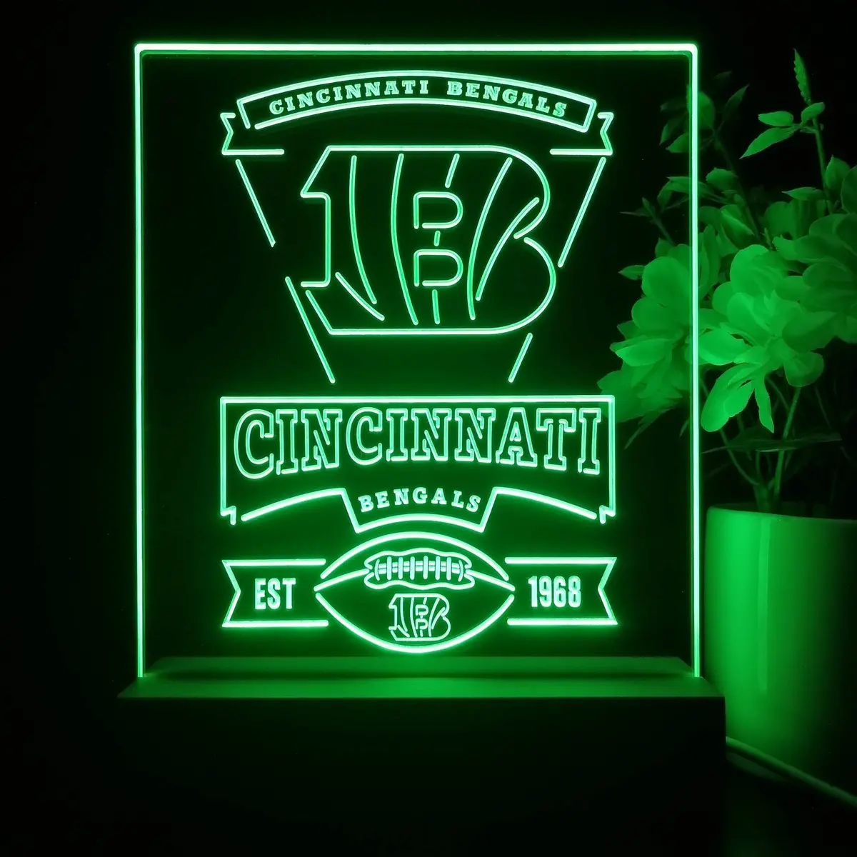 Cincinnati Bengals Souvenir Neon Sign Pub Bar Lamp 1
