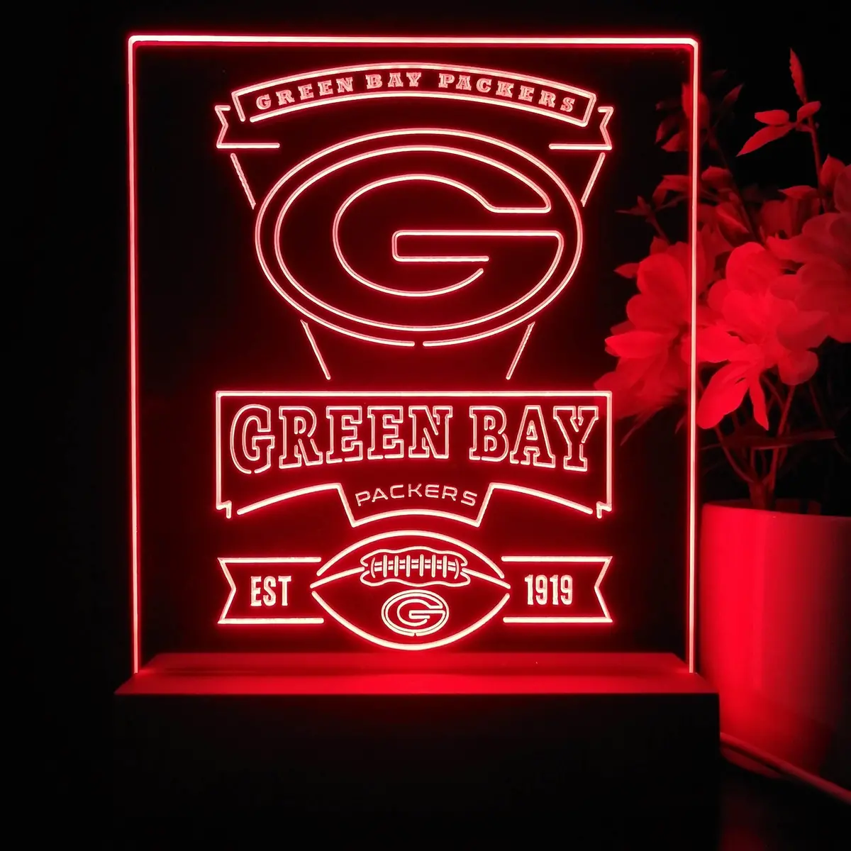 Green Bay Packers Souvenir Neon Sign Pub Bar Lamp 1