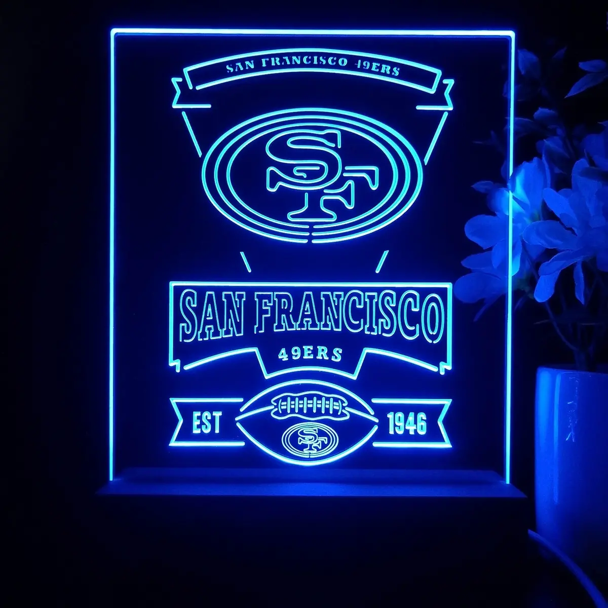 San Francisco 49Ers Neon Sign Pub Bar Lamp 2