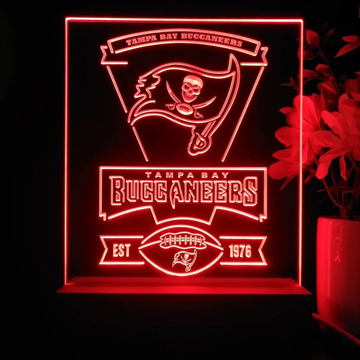 Tampa Bay Buccaneers Neon Sign Pub Bar Lamp 1