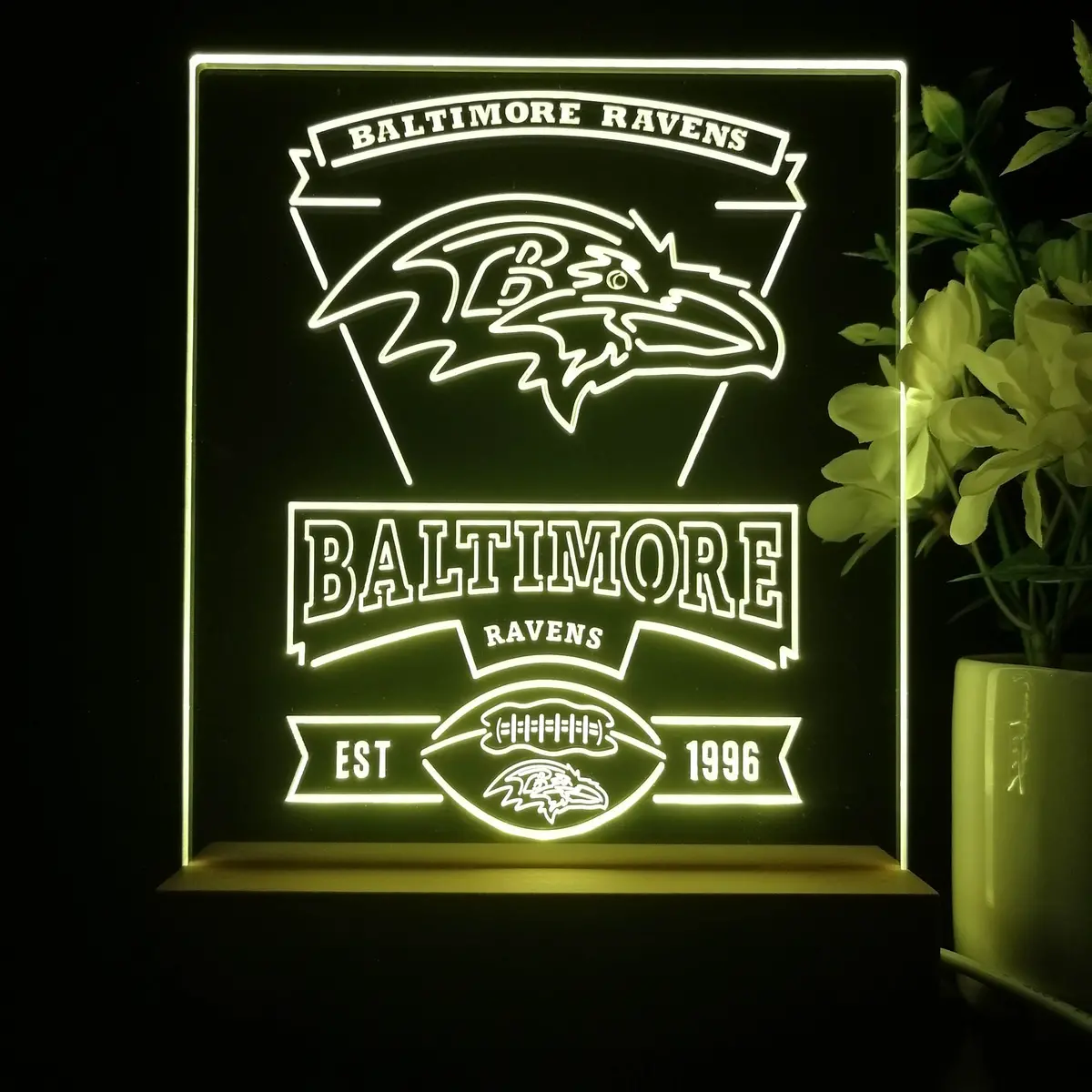 Baltimore Ravens Neon Sign Pub Bar Lamp 1