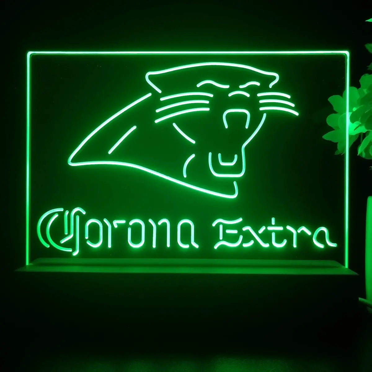 Corona Extra Bar Carolina Panthers Est. 1995 Night Light Pub Bar Lamp 1