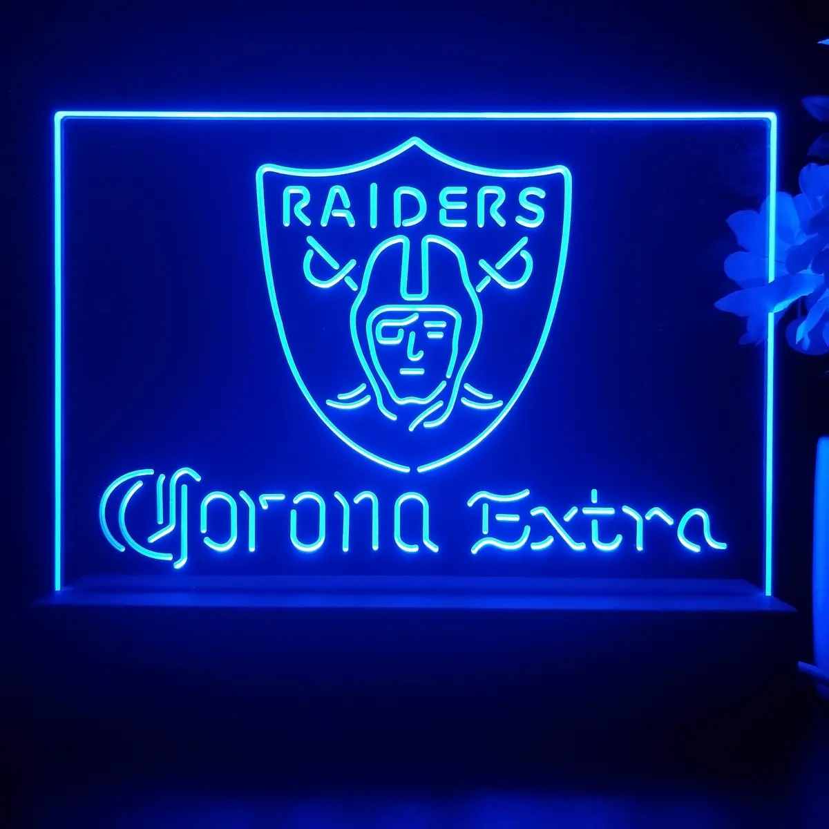 Corona Extra Bar Las Vegas Raiders Night Light Pub Bar Lamp 1