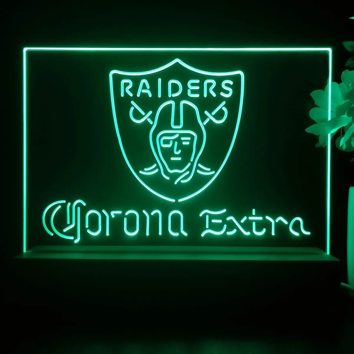 Corona Extra Bar Las Vegas Raiders Night Light Pub Bar Lamp 2