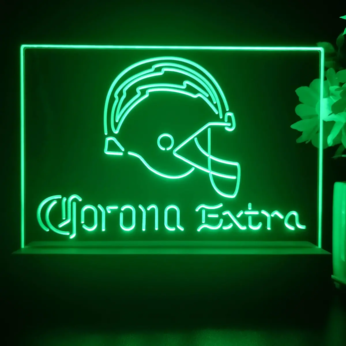 Corona Extra Bar Los Angeles Chargers Est. 1960 Night Light Pub Bar Lamp 1