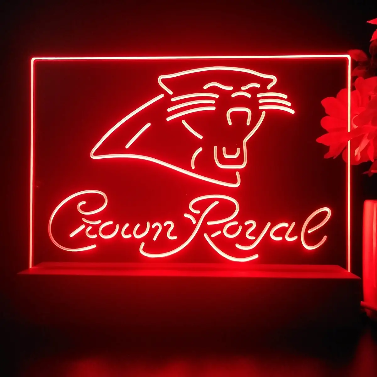 Crown Royal Bar Carolina Panthers Est. 1995 Night Light Pub Bar Lamp 2