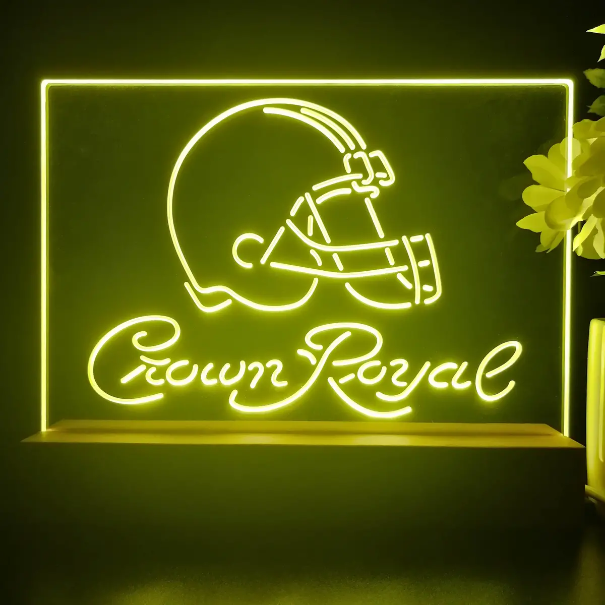 Crown Royal Bar Cleveland Browns Est. 1946 Night Light Pub Bar Lamp 1