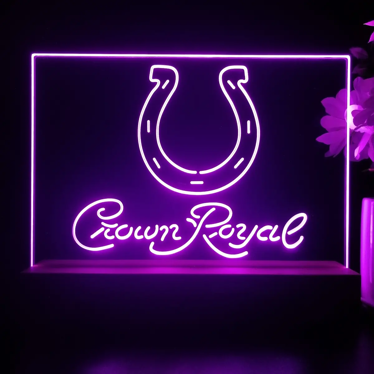 Crown Royal Bar Indianapolis Colts Est. 1953 Night Light Pub Bar Lamp 1