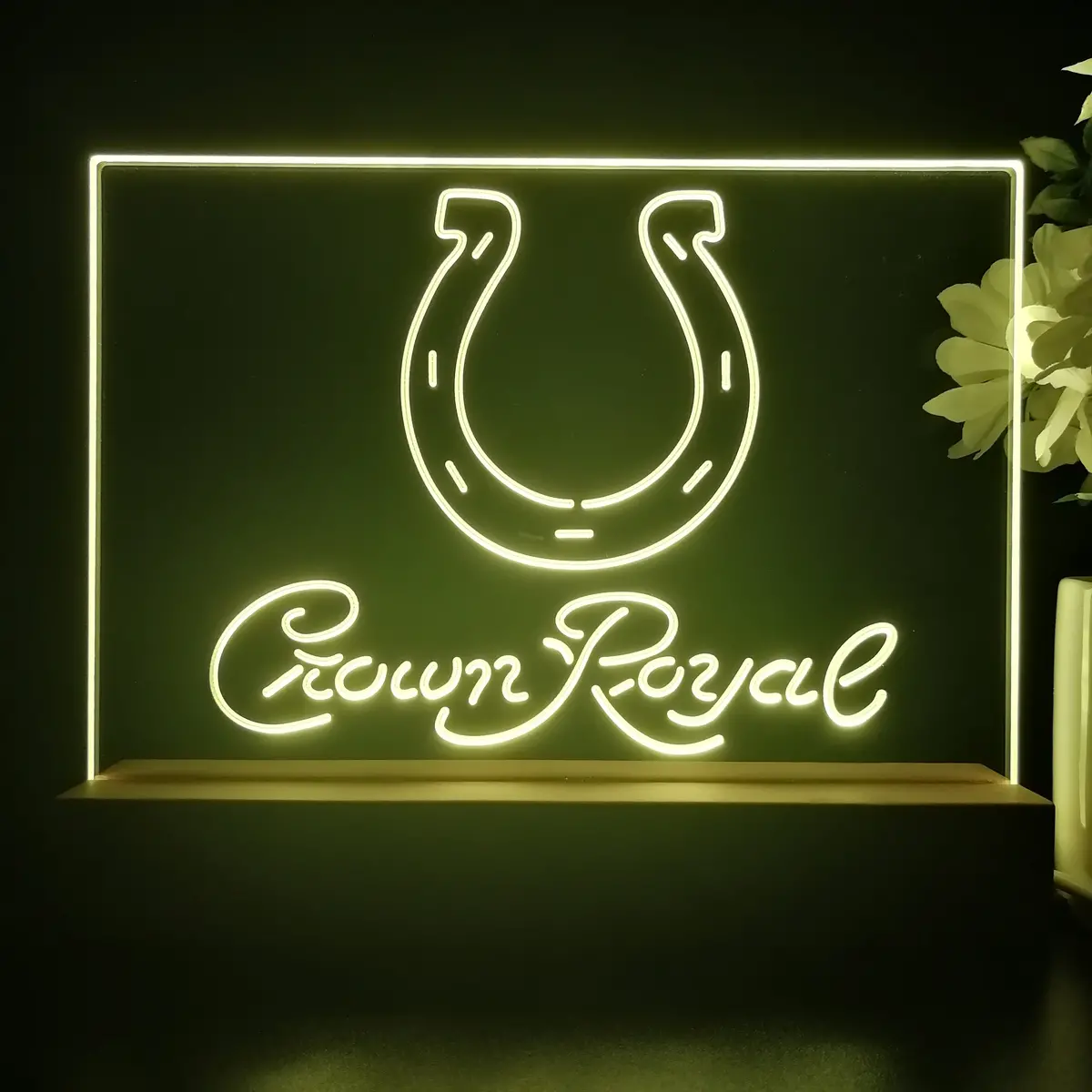 Crown Royal Bar Indianapolis Colts Est. 1953 Night Light Pub Bar Lamp 2