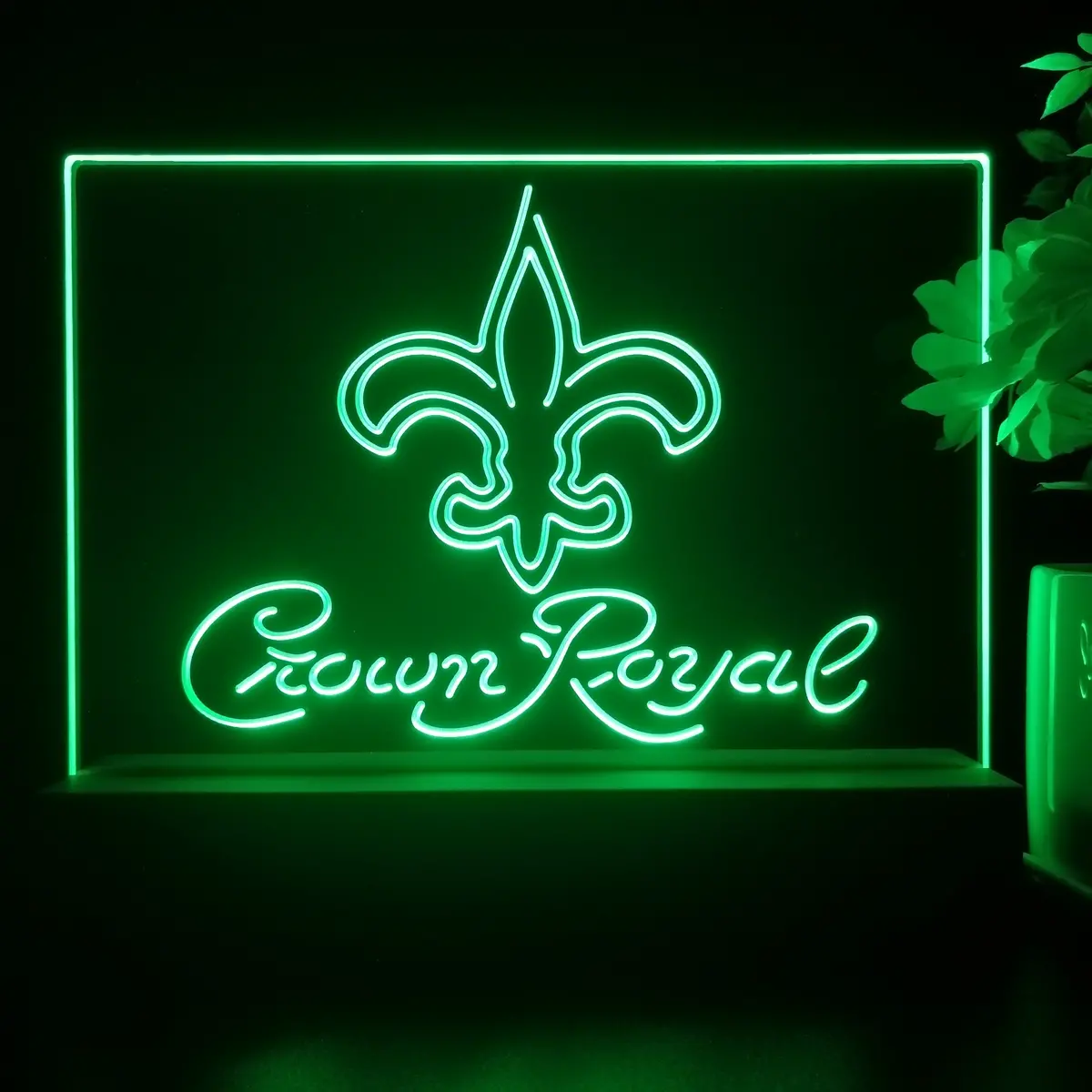 Crown Royal Bar New Orleans Saints Est. 1967 Night Light Pub Bar Lamp 1