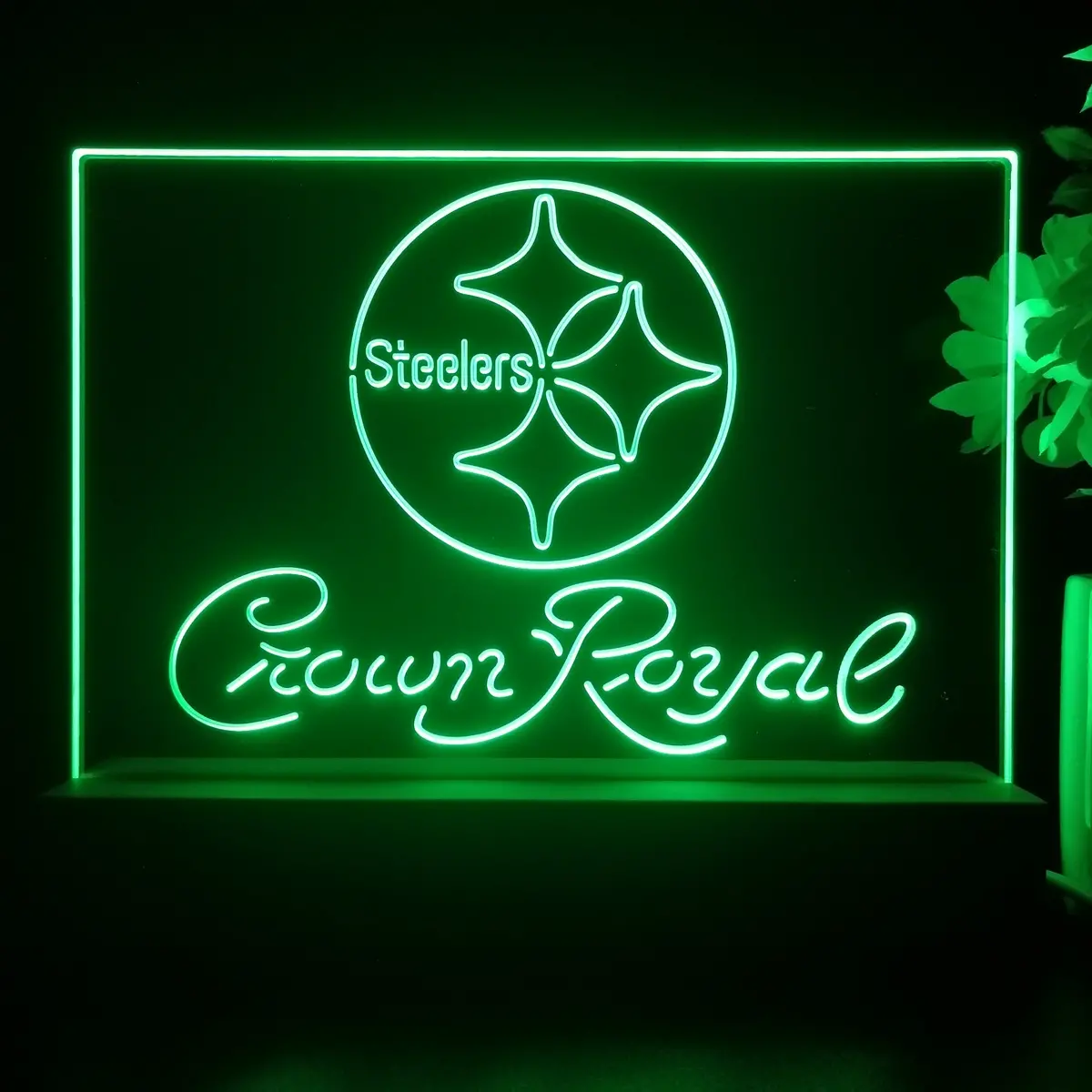 Crown Royal Bar Pittsburgh Steelers Est. 1933 Night Light Pub Bar Lamp 2
