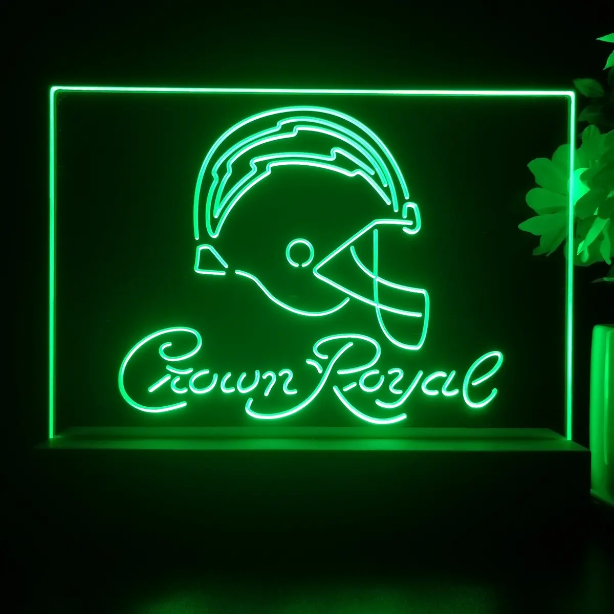 Crown Royal Bar Los Angeles Chargers Est. 1960 Night Light Pub Bar Lamp 2
