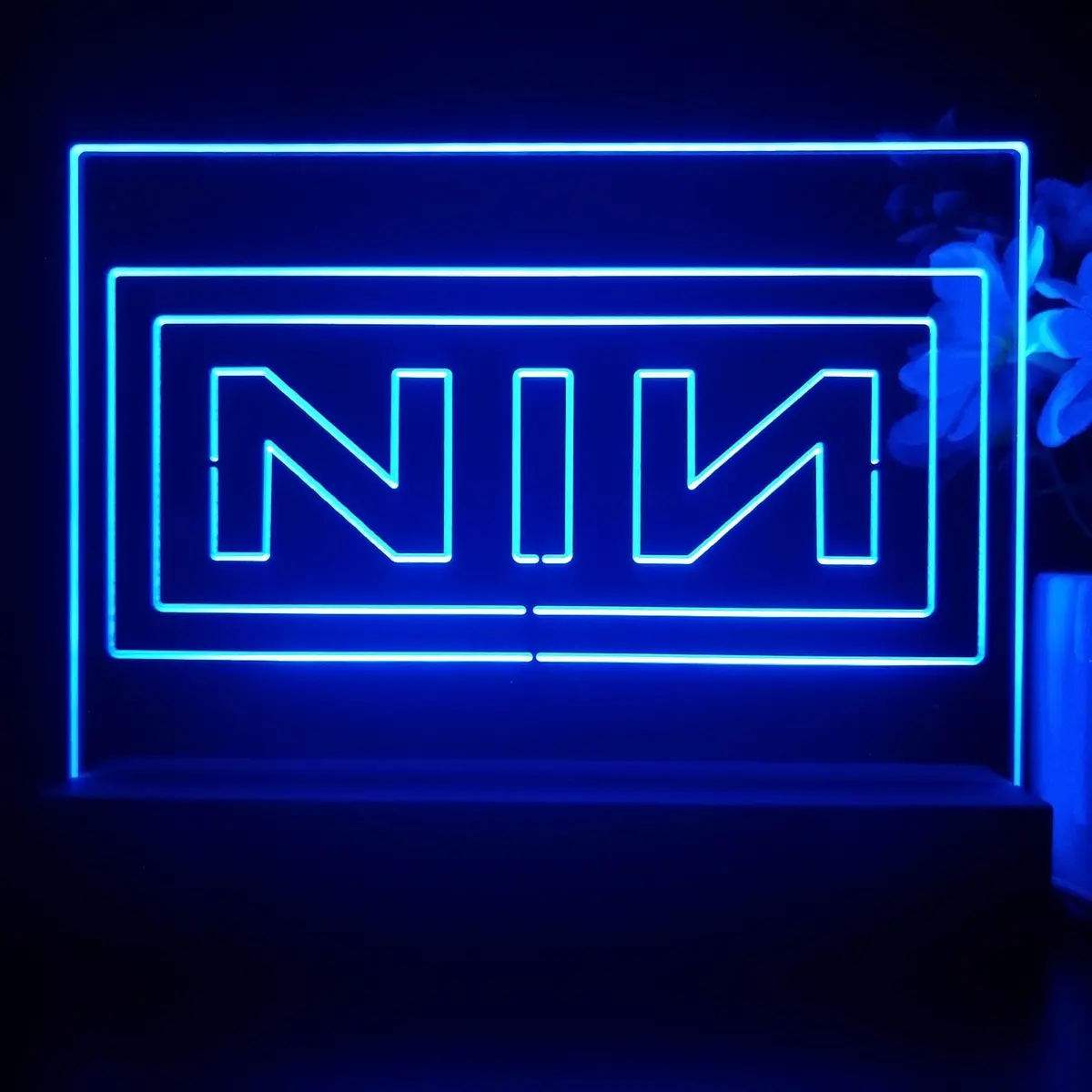 Nine Inch Nail Band 3D Illusion Night Light Desk Lamp 1