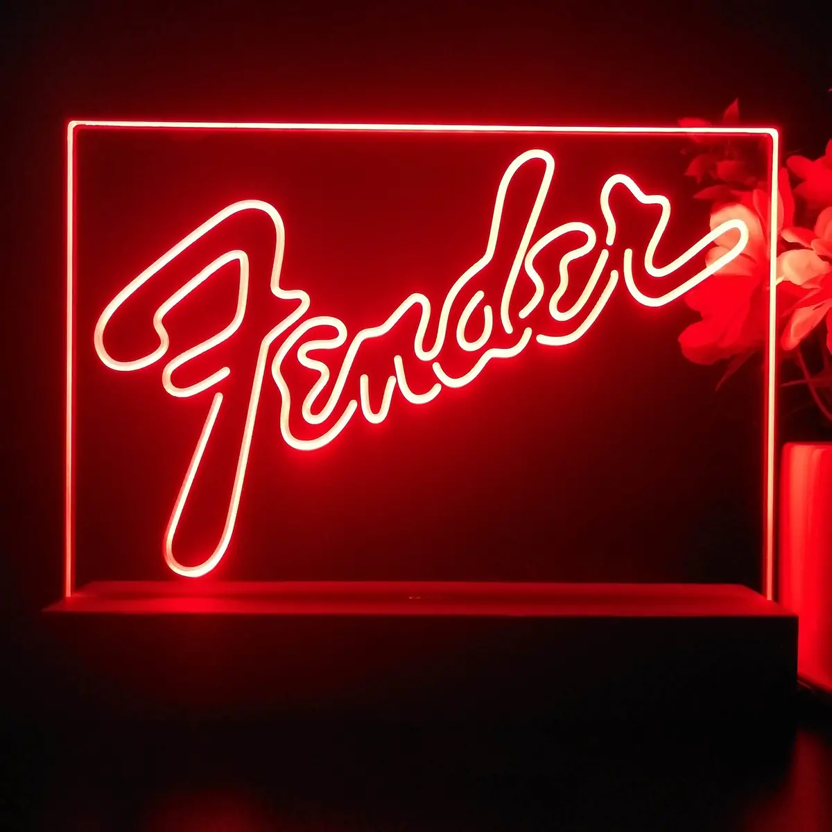 Fender Guitar 3D Illusion Night Light Desk Lamp 1