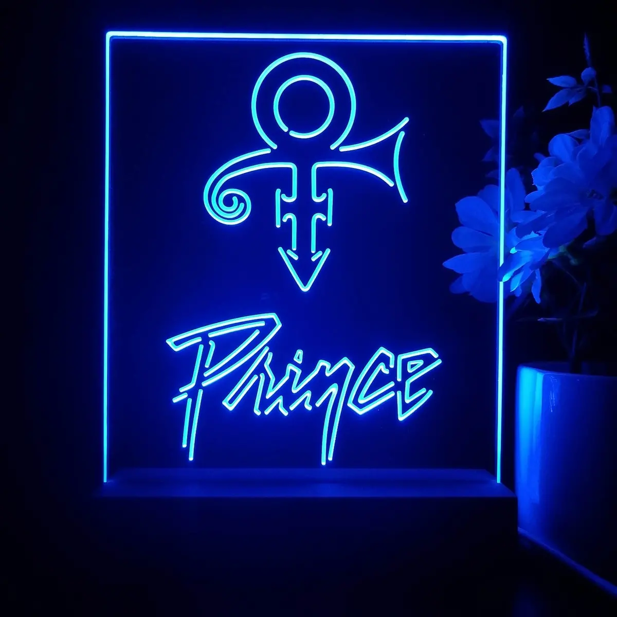 Prince Symbol Music 3D Illusion Night Light Desk Lamp 1
