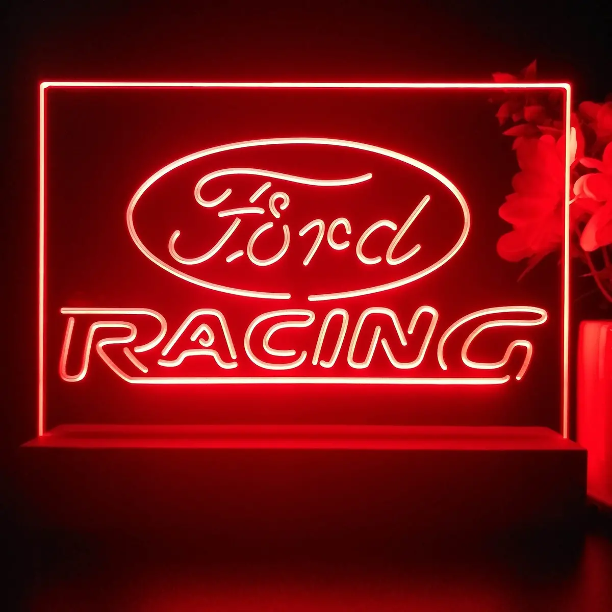 Ford Racing Car Bar 3D Illusion Night Light Desk Lamp 2