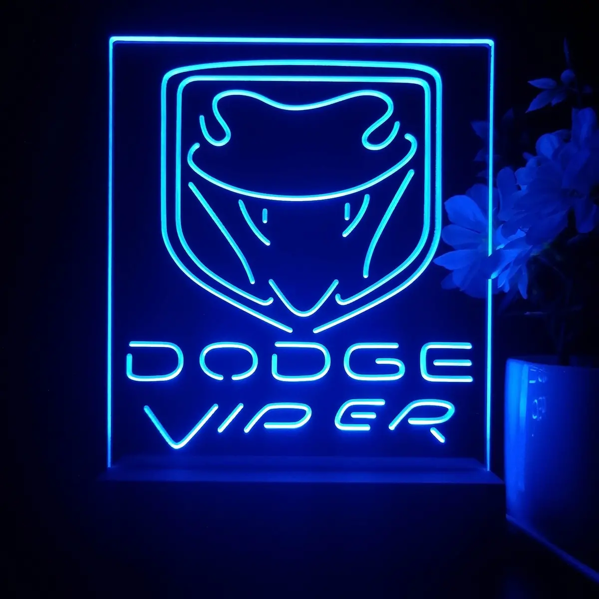 Dodge Viper 3D Illusion Night Light Desk Lamp 2