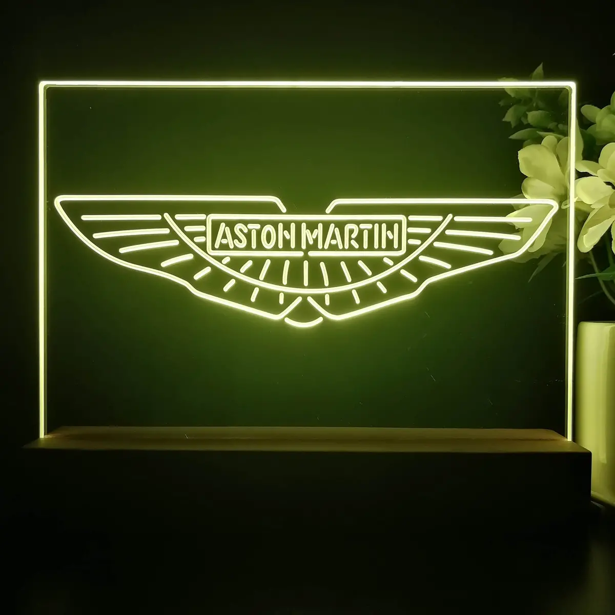 Aston Martin Sport Car Garage 3D Illusion Night Light Desk Lamp 1