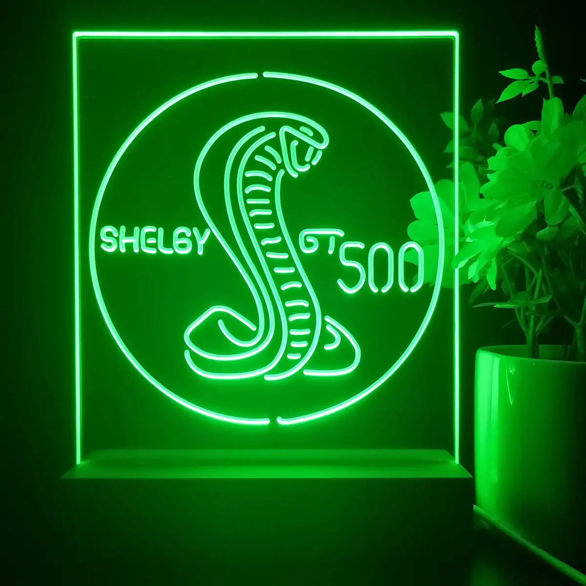 Shelby Gt500 3D Illusion Night Light Desk Lamp 1