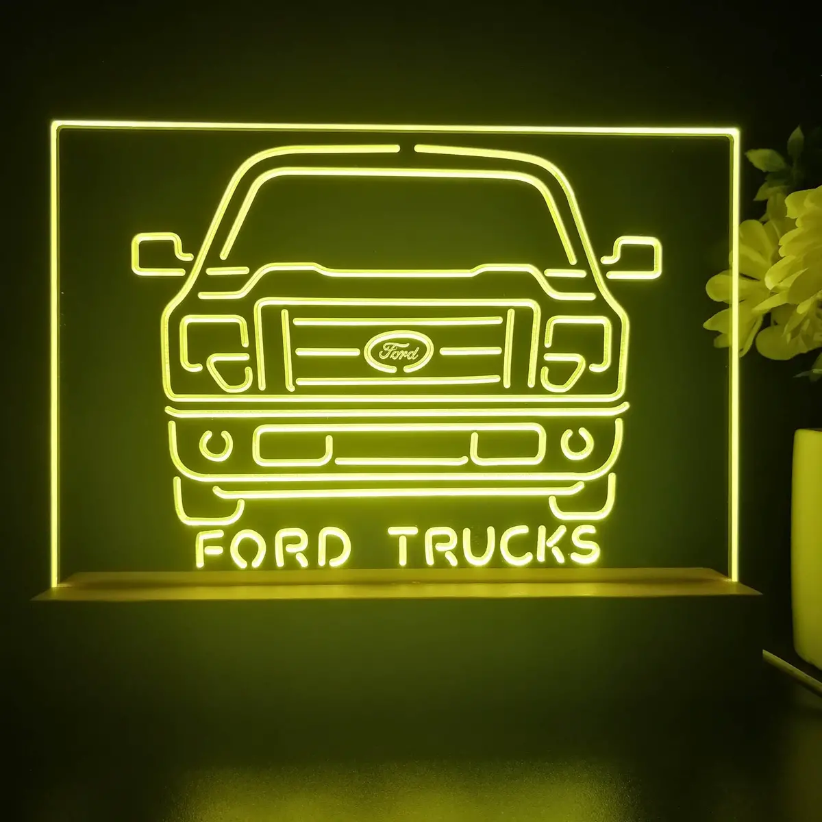 Ford Truck 3D Illusion Night Light Desk Lamp 1