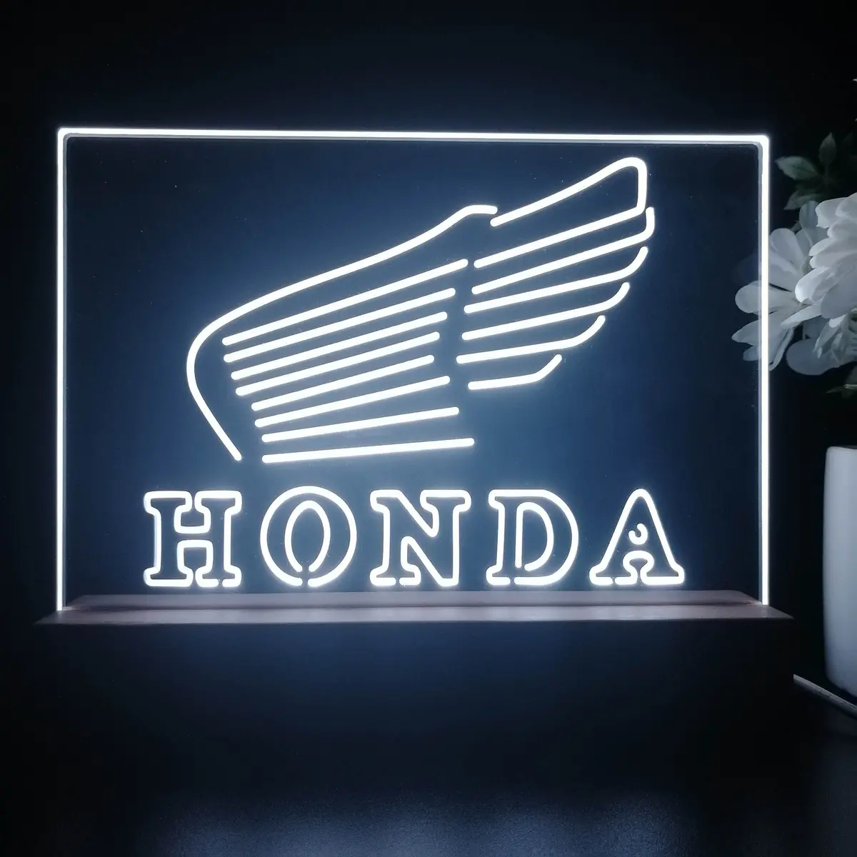 Honda Garage 3D Illusion Night Light Desk Lamp 1