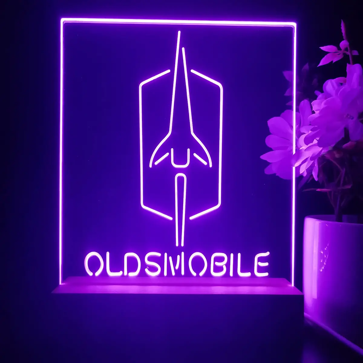 Oldsmobile 3D Illusion Night Light Desk Lamp 1