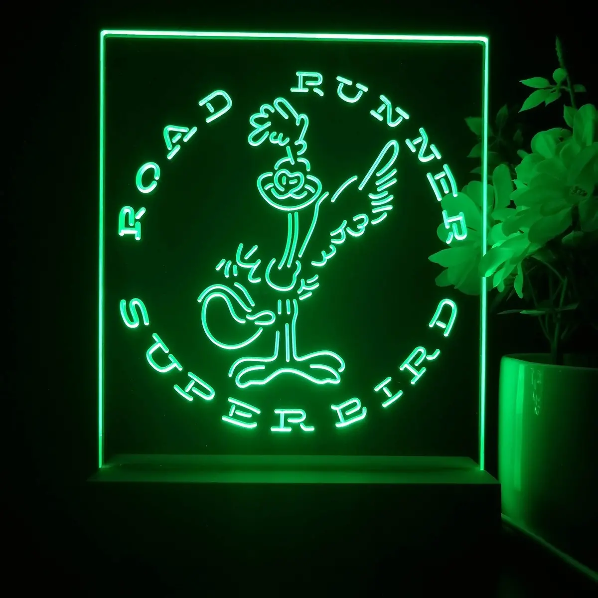 Road Runner Super Bird Car Auto 3D Illusion Night Light Desk Lamp 1