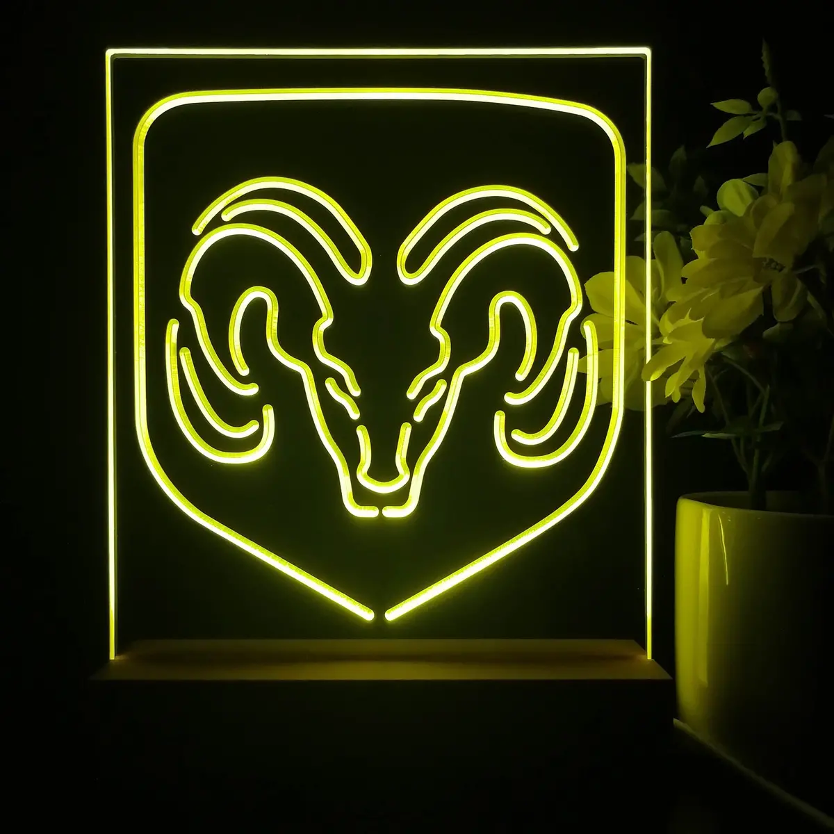 Dodge Ram 3D Illusion Night Light Desk Lamp 1