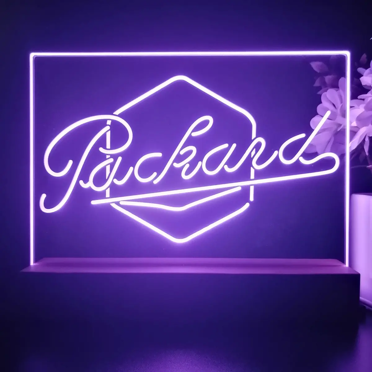 Packard Auto 3D Illusion Night Light Desk Lamp 1