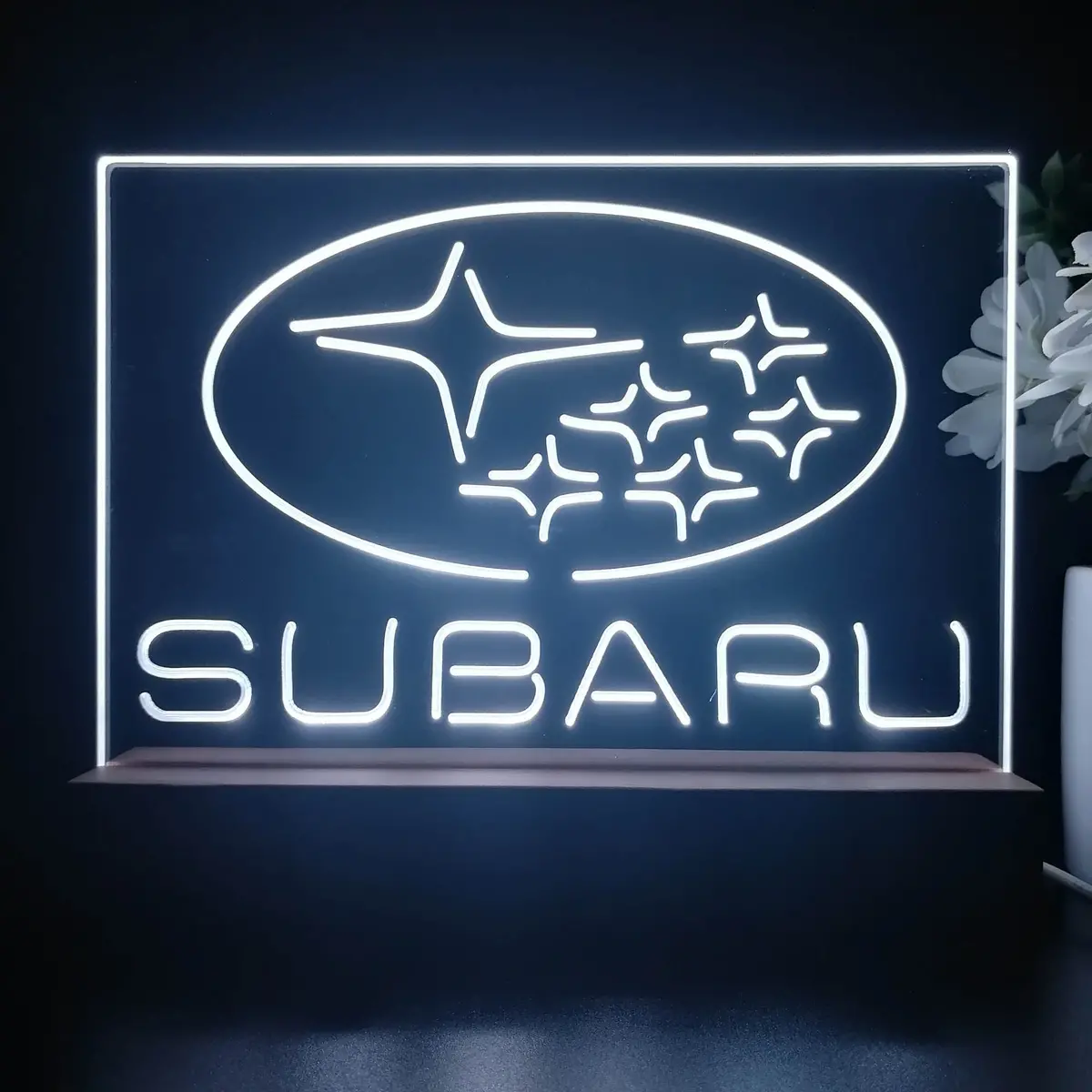 Subaru Car 3D Illusion Night Light Desk Lamp 1