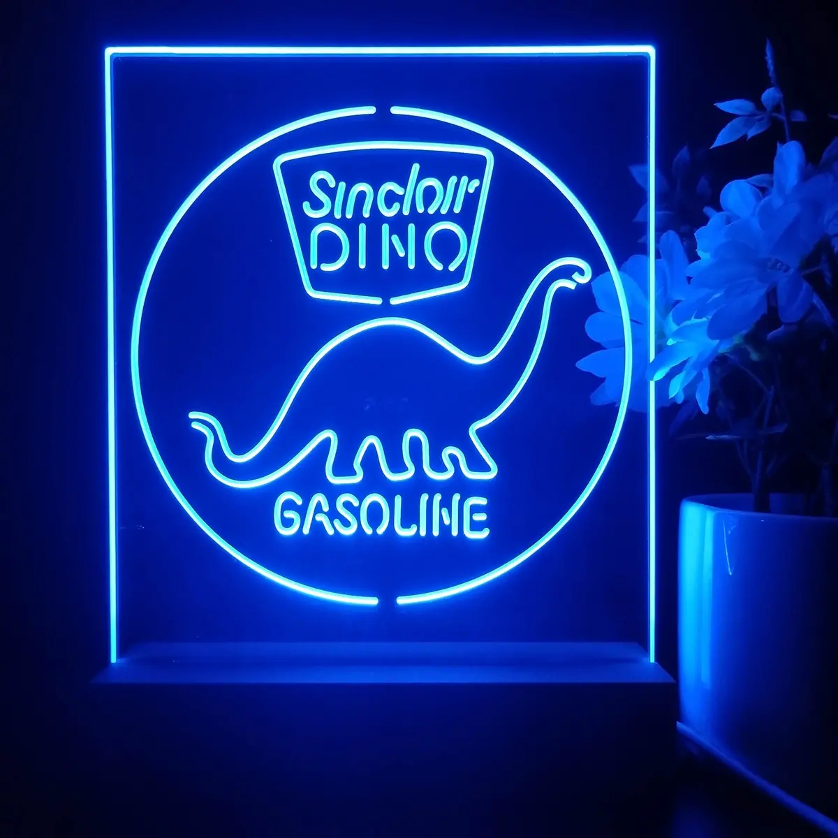 Sinclair Dinosaur Dino 3D Illusion Night Light Desk Lamp 1