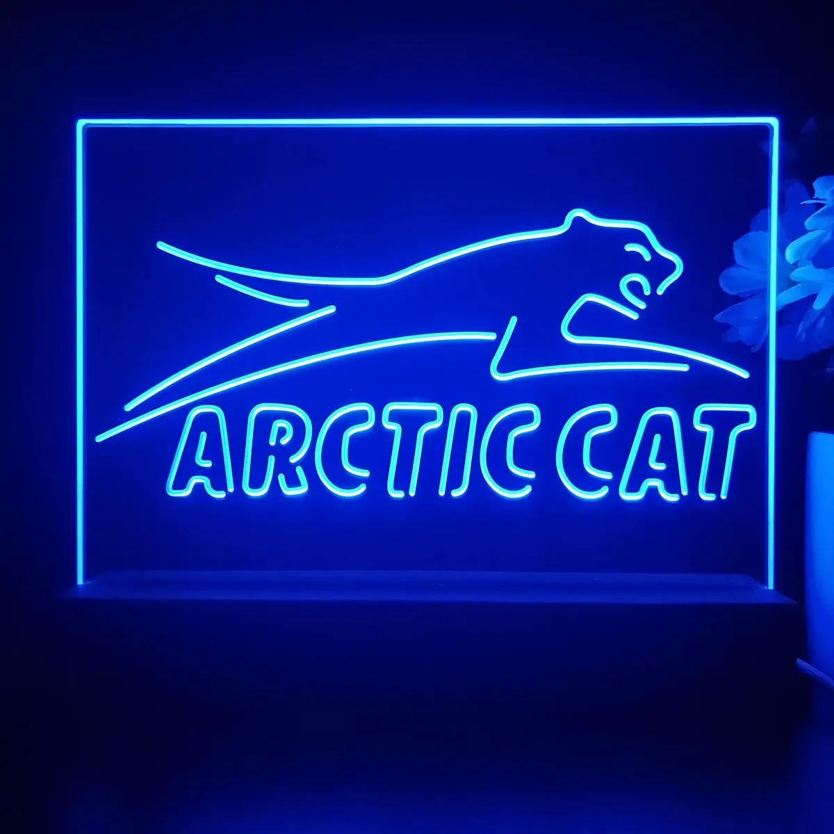Snowmobile Sport Bar 3D Illusion Night Light Desk Lamp 2