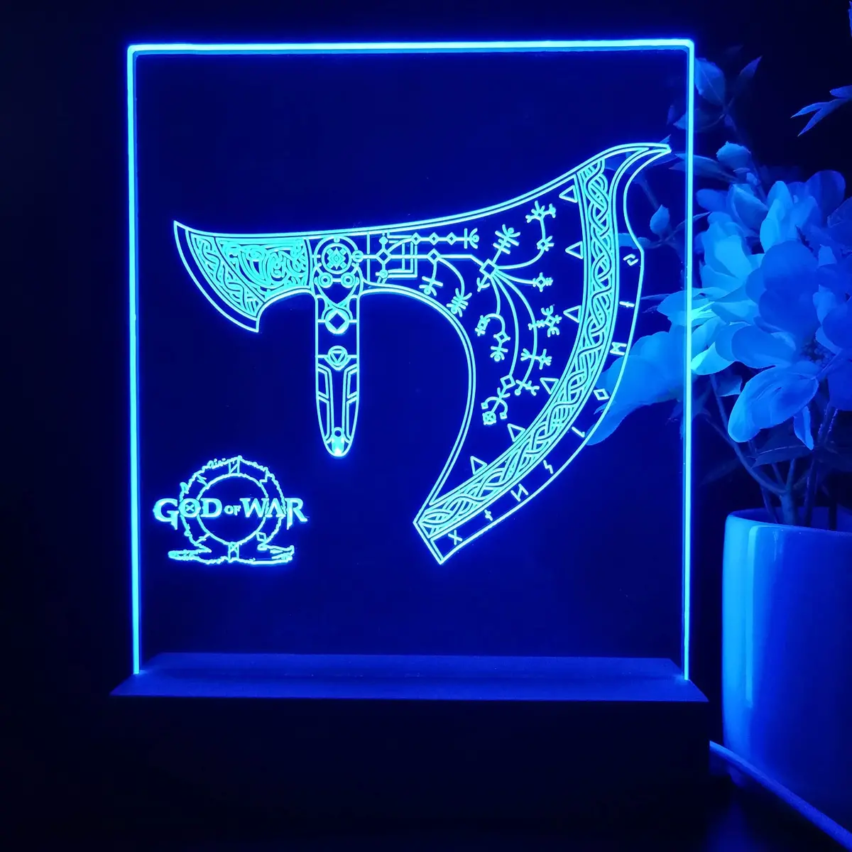 God Of War Game Room Led Sign Lamp Display 1