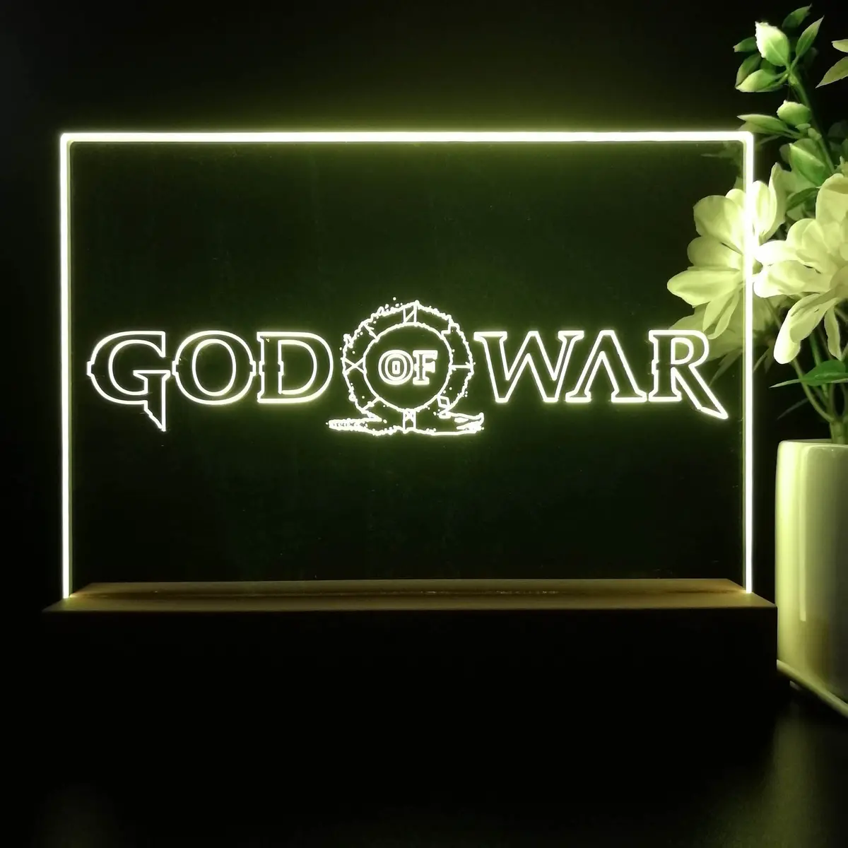 God Of War Neon Sign Game Room Lamp 1