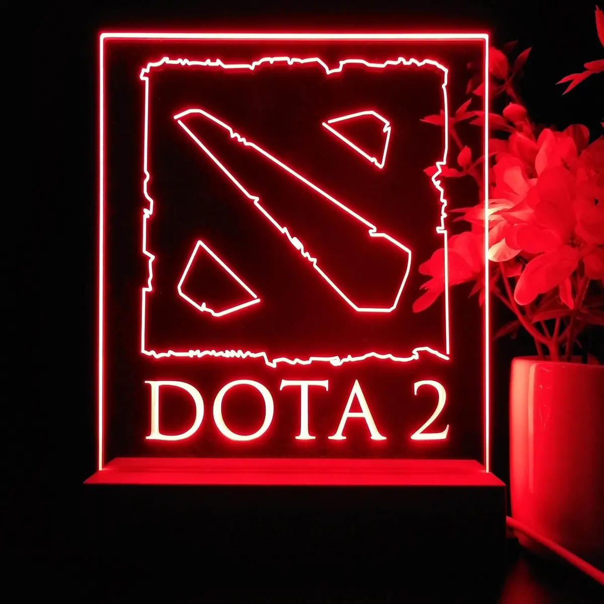 Dota 2 Game Room Led Sign Lamp Display 1