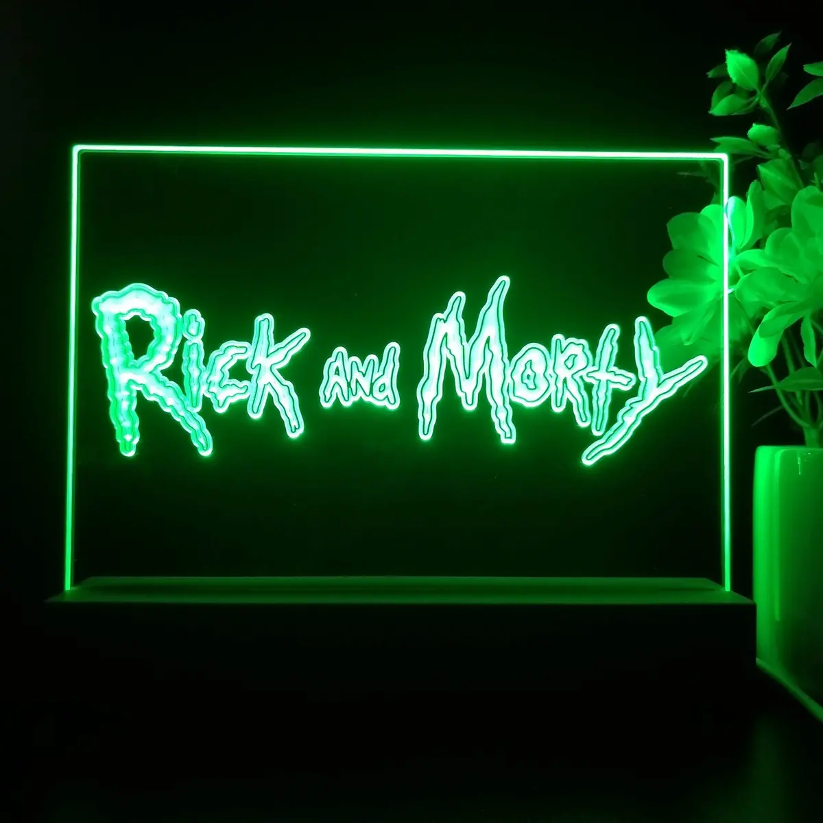 Rick And Morty Gift Neon Sign Game Room Lamp 1